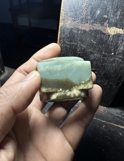 古玩玉器馬銜山玉雕“素紋玉琮”真品鑒賞圖