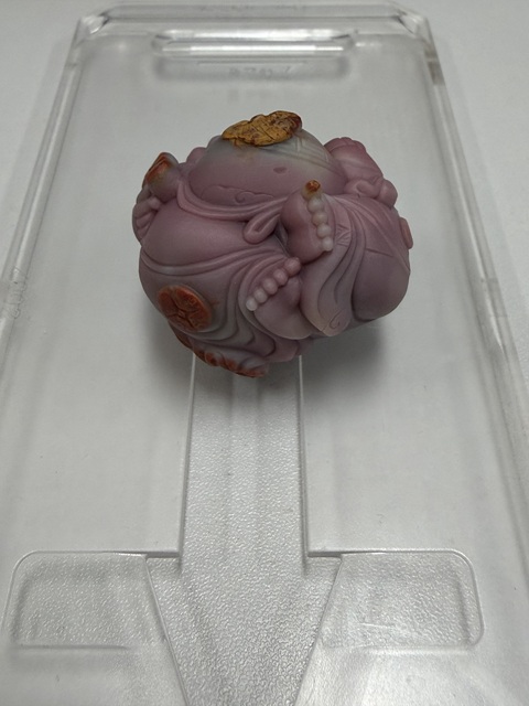 古玩玉器瑪瑙彌勒掛件真品鑒賞圖