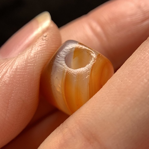 古玩玉器瑪瑙珠真品鑒賞圖