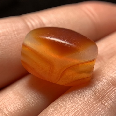 古玩玉器瑪瑙珠真品鑒賞圖