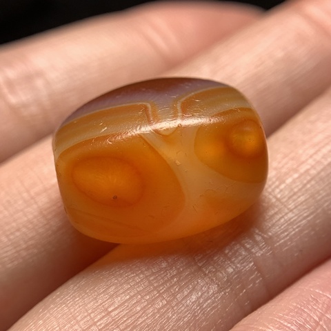 古玩玉器瑪瑙珠真品鑒賞圖