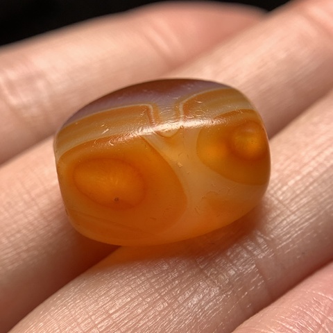 古玩玉器瑪瑙珠真品鑒賞圖