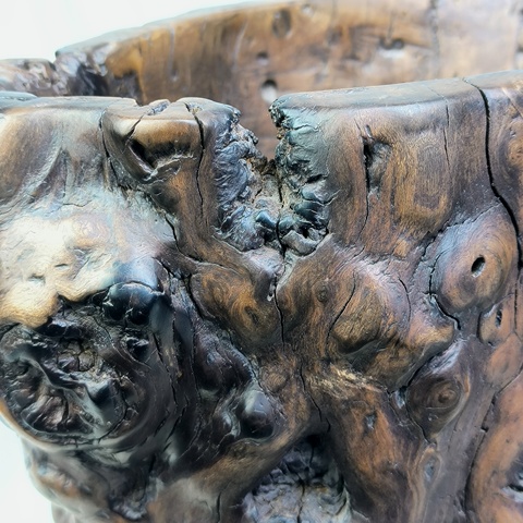 古玩雜項木筆筒真品鑒賞圖