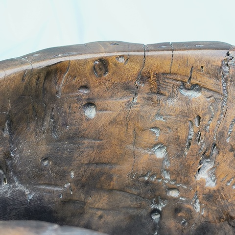 古玩雜項木筆筒真品鑒賞圖