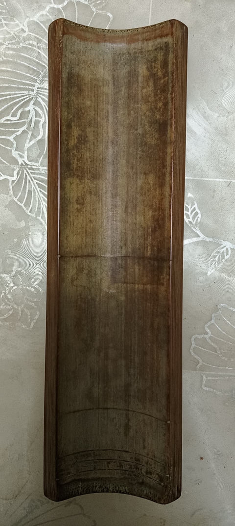 古玩字畫松音制福壽三多紋竹臂擱真品鑒賞圖