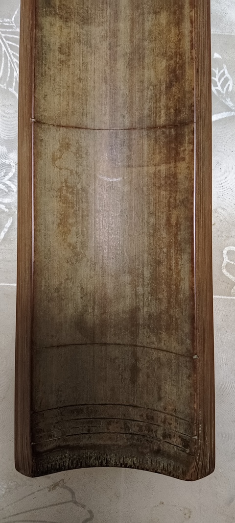 古玩字畫松音制福壽三多紋竹臂擱真品鑒賞圖