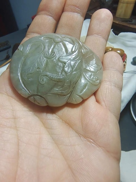 古玩玉器和田瓦子真品鑒賞圖