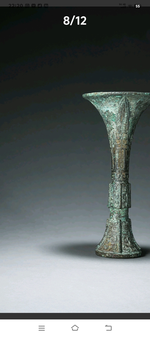 古玩銅器銅觚真品鑒賞圖