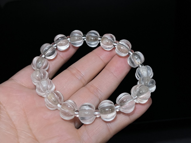 古玩玉器水晶水串真品鑒賞圖