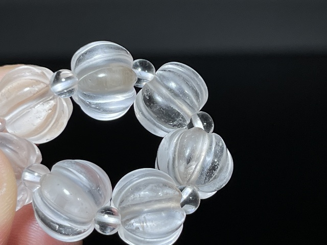 古玩玉器水晶水串真品鑒賞圖