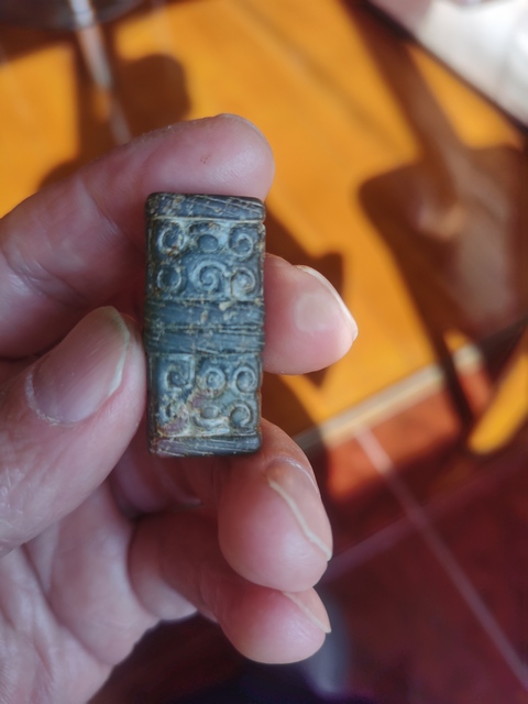 古玩玉器做舊仿春秋“玉勒”真品鑒賞圖