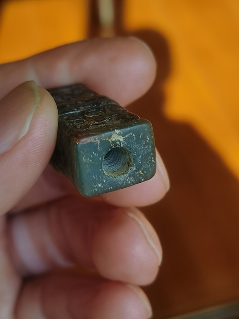 古玩玉器做舊仿春秋“玉勒”真品鑒賞圖