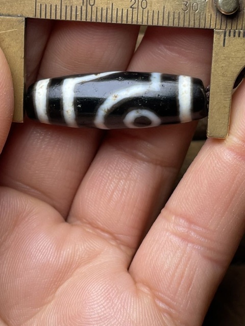 古玩玉器兩眼天珠真品鑒賞圖