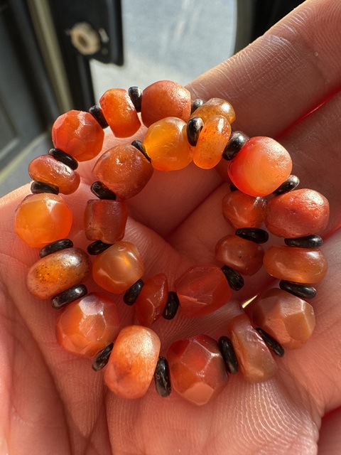 古玩玉器瑪瑙手鏈真品鑒賞圖