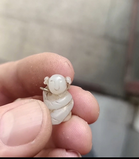 古玩玉器童子真品鑒賞圖