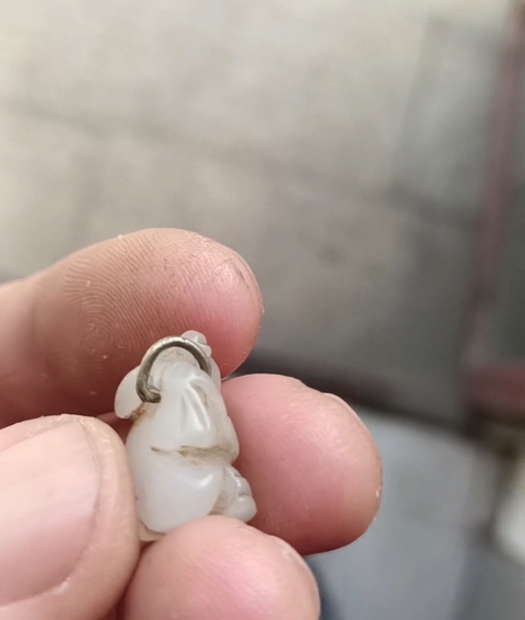 古玩玉器童子真品鑒賞圖