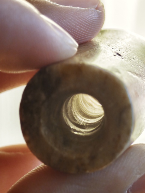 古玩玉器老玉管珠真品鑒賞圖