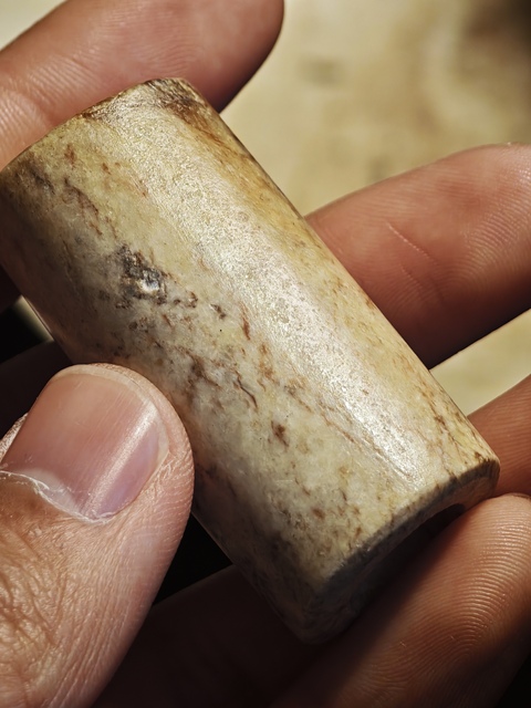 古玩玉器老玉管珠真品鑒賞圖