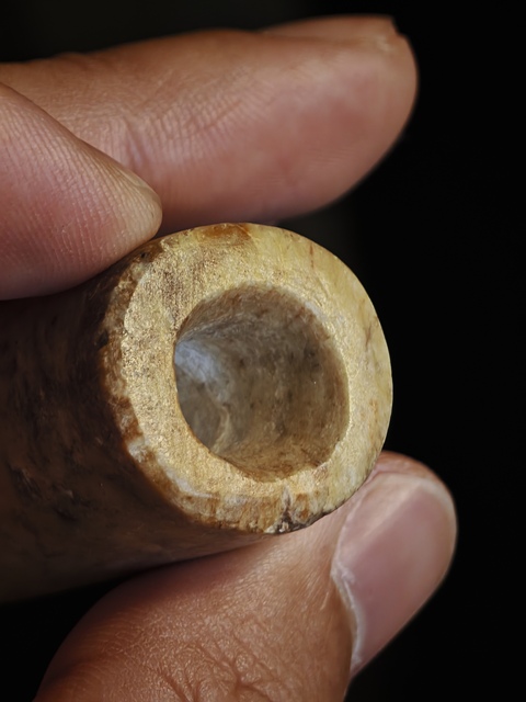 古玩玉器老玉管珠真品鑒賞圖