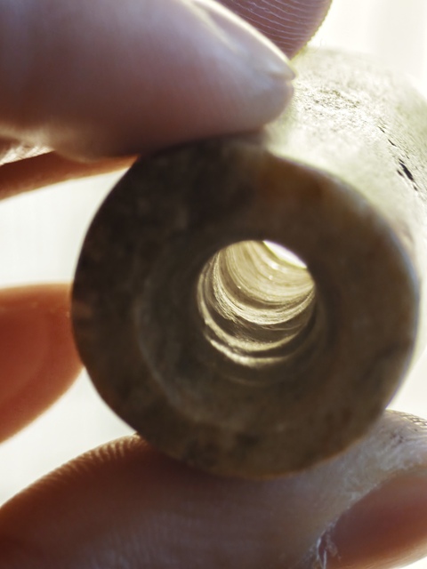 古玩玉器老玉管珠真品鑒賞圖