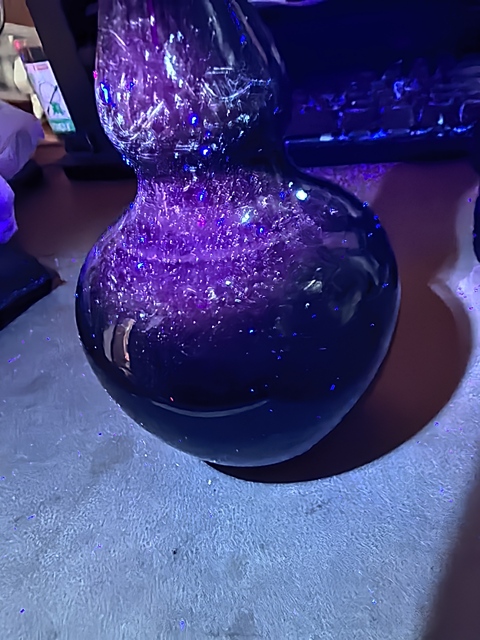 古玩陶瓷霽藍釉葫蘆瓶真品鑒賞圖