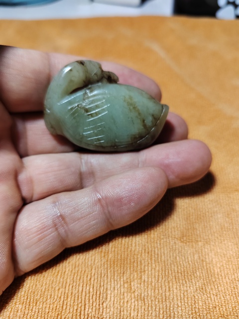 古玩玉器回頭鵝真品鑒賞圖