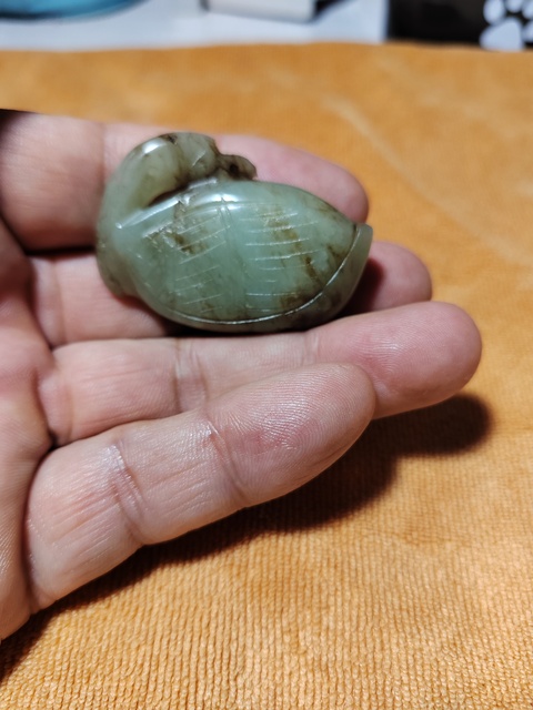 古玩玉器回頭鵝真品鑒賞圖