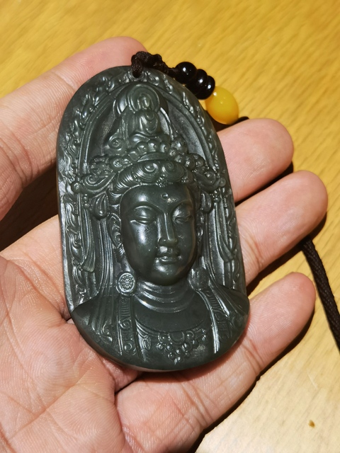 古玩玉器玉佛牌子真品鑒賞圖