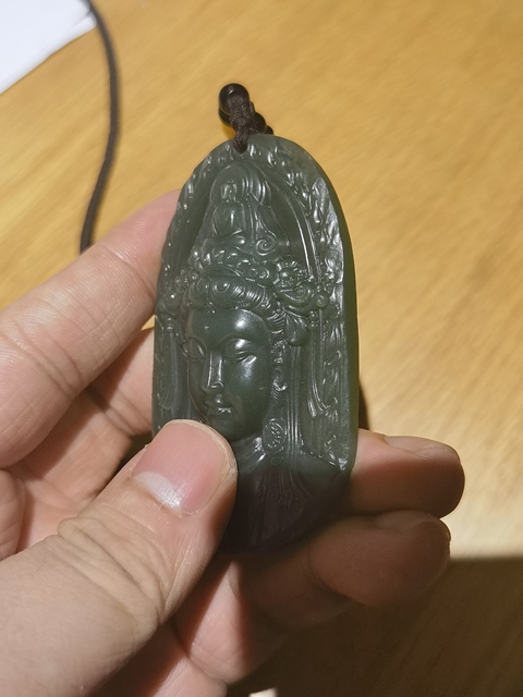 古玩玉器玉佛牌子真品鑒賞圖