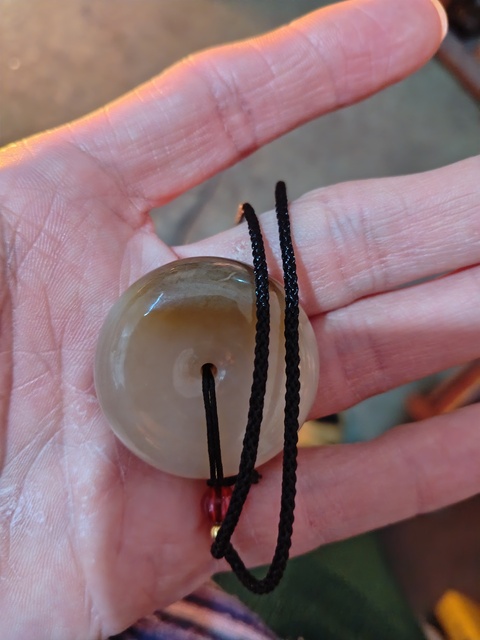 古玩玉器和田玉平安扣真品鑒賞圖