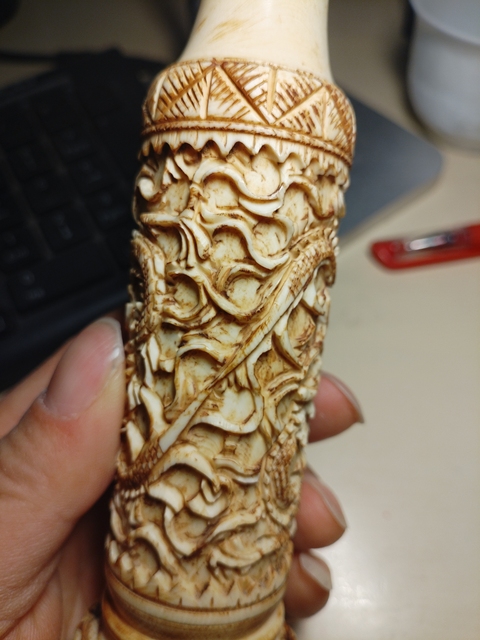 古玩雜項小花插真品鑒賞圖