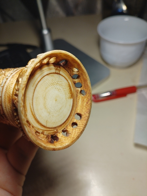 古玩雜項小花插真品鑒賞圖