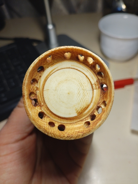 古玩雜項小花插真品鑒賞圖