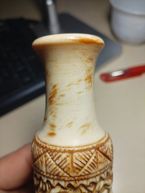 古玩雜項小花插真品鑒賞圖