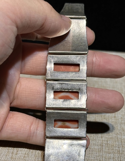 古玩玉器鑲嵌手鏈真品鑒賞圖