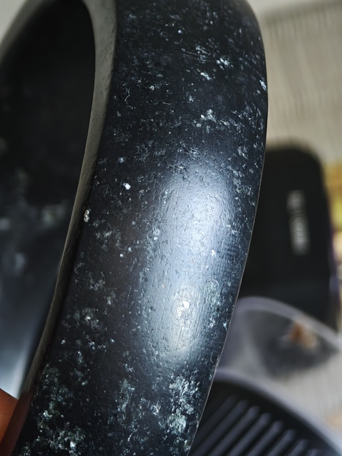 古玩玉器明清煤精石鐲真品鑒賞圖