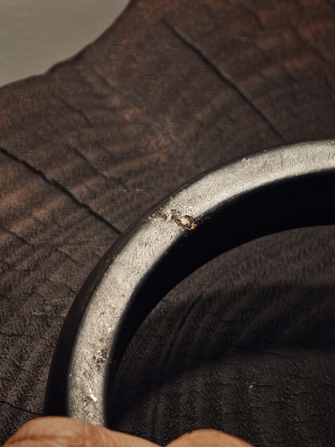 古玩玉器明清煤精石鐲真品鑒賞圖