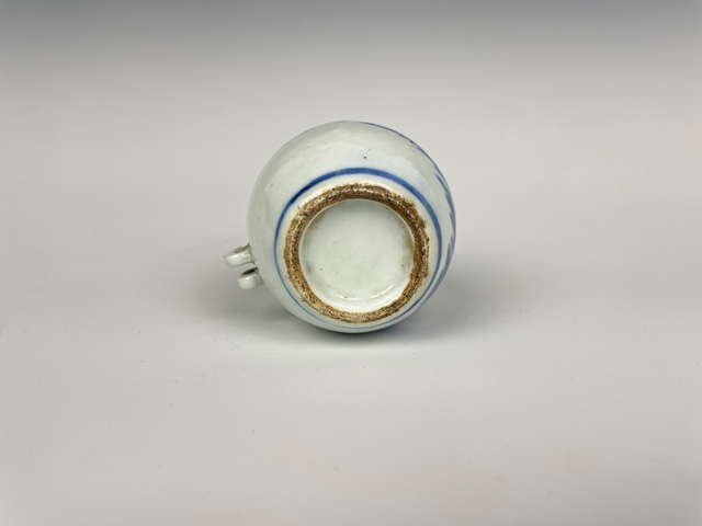 古玩陶瓷清晚期·青花人物鳥食罐拍賣，當前價格0元