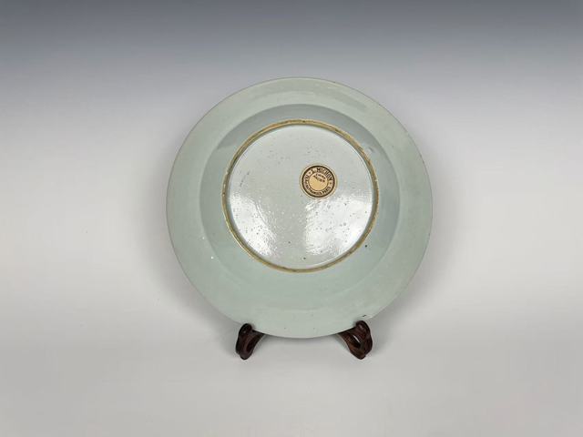 古玩陶瓷清康熙·青花加彩花卉盤拍賣，當前價格0元