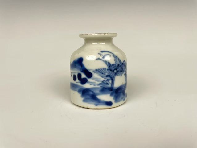 古玩陶瓷清晚期·青花山水水盂拍賣(mài)，當(dāng)前價(jià)格0元