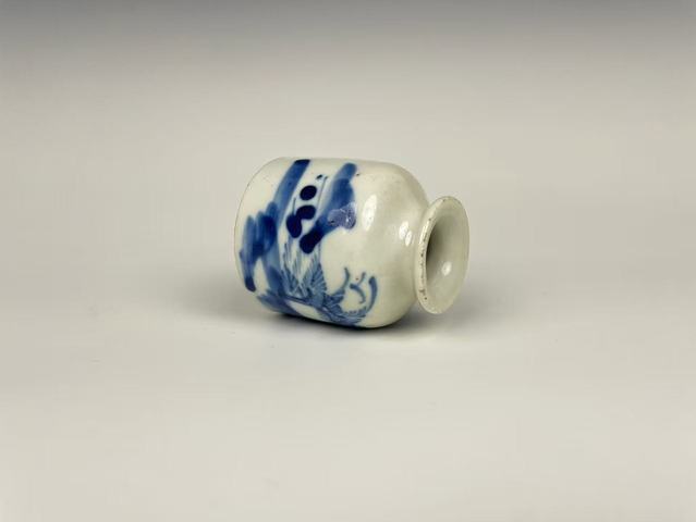 古玩陶瓷清晚期·青花山水水盂拍賣(mài)，當(dāng)前價(jià)格0元