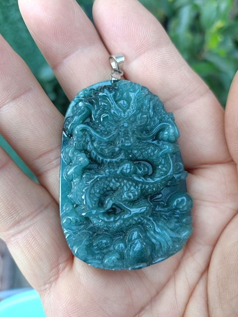 古玩玉器天然翡翠掛件真品鑒賞圖