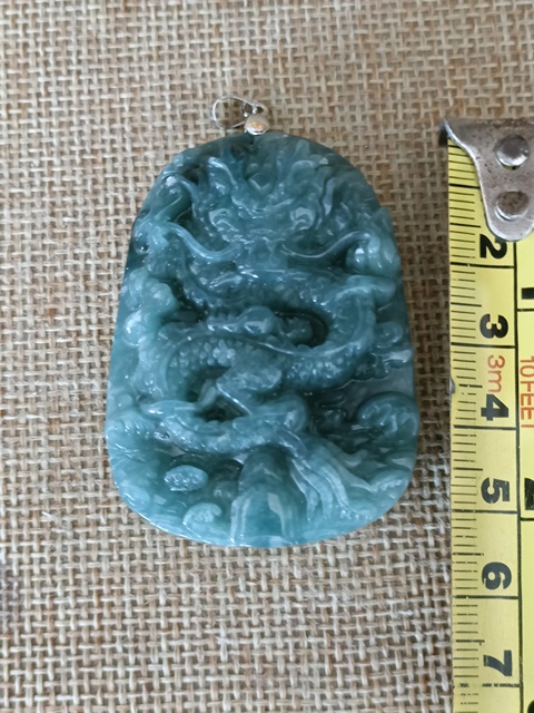 古玩玉器天然翡翠掛件真品鑒賞圖