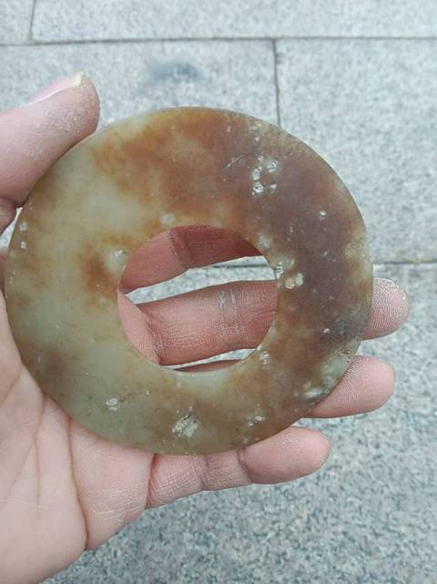 古玩玉器仿古玉璧真品鑒賞圖