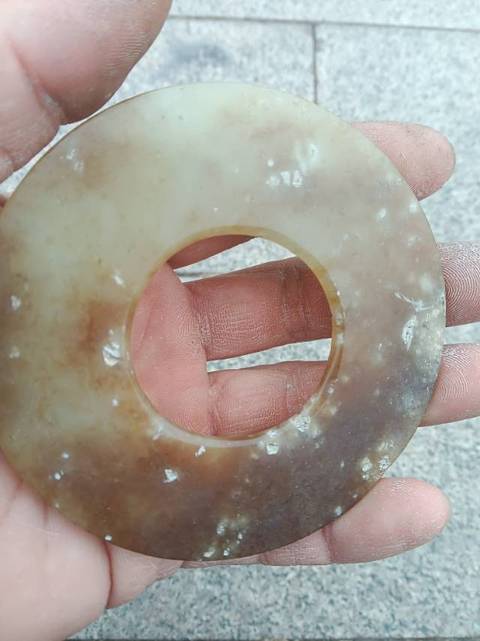 古玩玉器仿古玉璧真品鑒賞圖