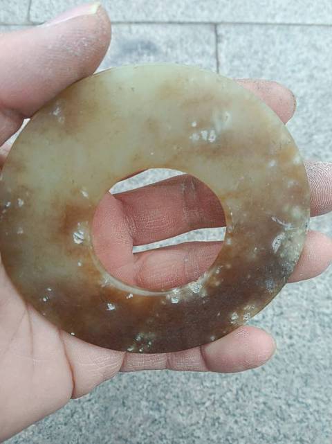 古玩玉器仿古玉璧真品鑒賞圖