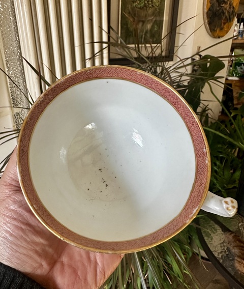 古玩陶瓷咸豐廣彩12花神人物大把杯拍賣，當前價格2777元