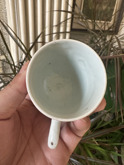 古玩陶瓷乾隆粉彩人物故事紋把杯拍賣，當前價格2222元