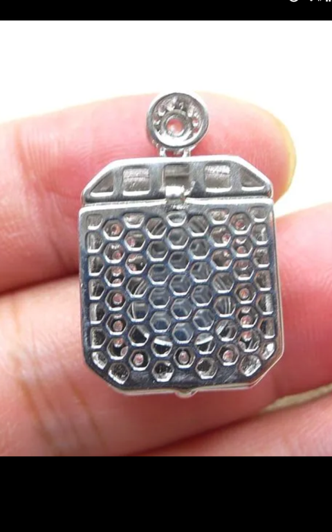 古玩玉器翡翠鑲“葫蘆掛墜”真品鑒賞圖