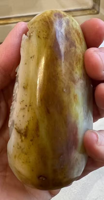 古玩玉器和田玉雕“山水把件”真品鑒賞圖